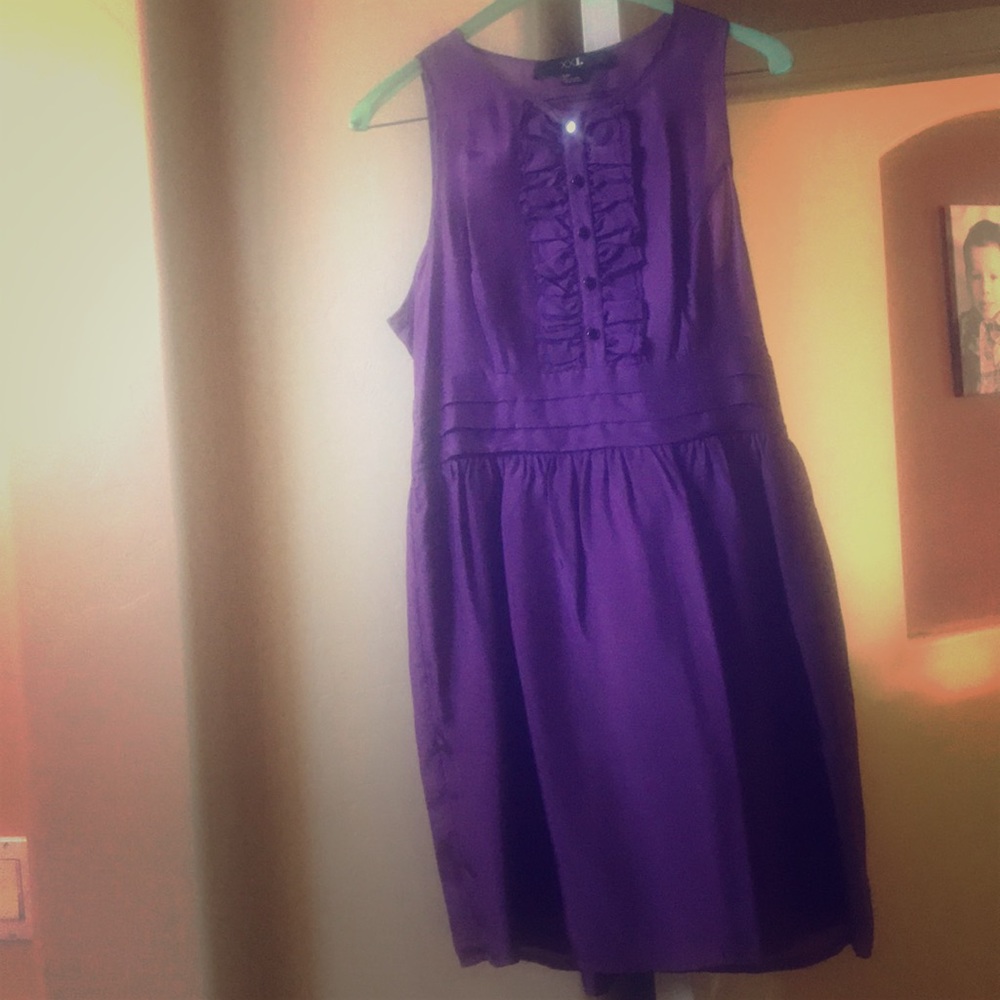 Plum mini dress